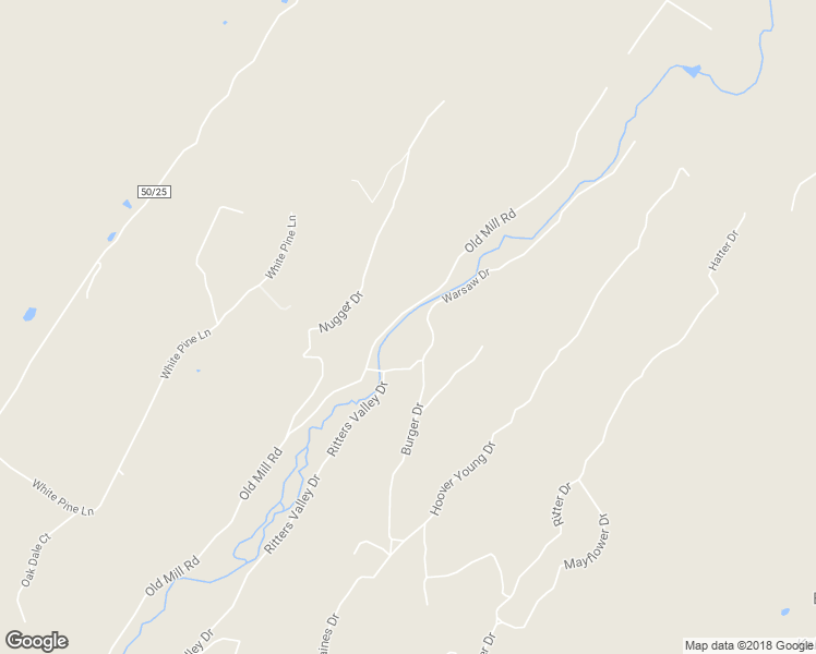 map of restaurants, bars, coffee shops, grocery stores, and more near 704 Old Mill Road in Capon Bridge