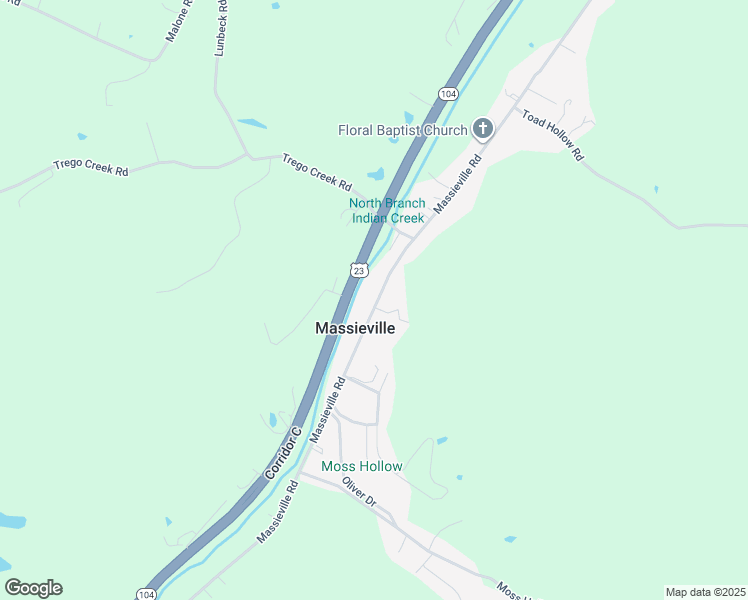 map of restaurants, bars, coffee shops, grocery stores, and more near in Massieville