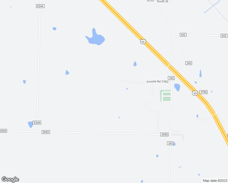 map of restaurants, bars, coffee shops, grocery stores, and more near 1378 Private Road 2982 in Clark