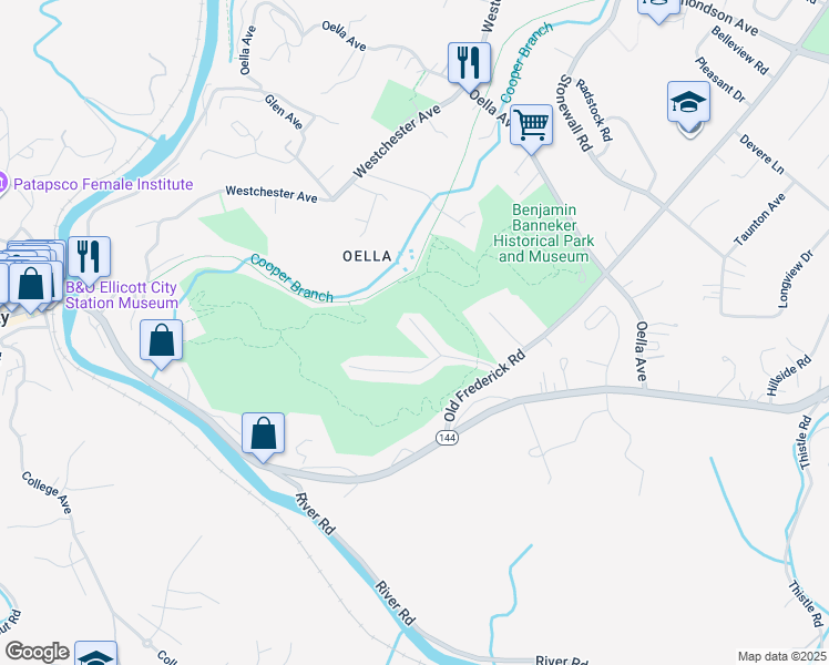 map of restaurants, bars, coffee shops, grocery stores, and more near 26 Benway Court in Catonsville