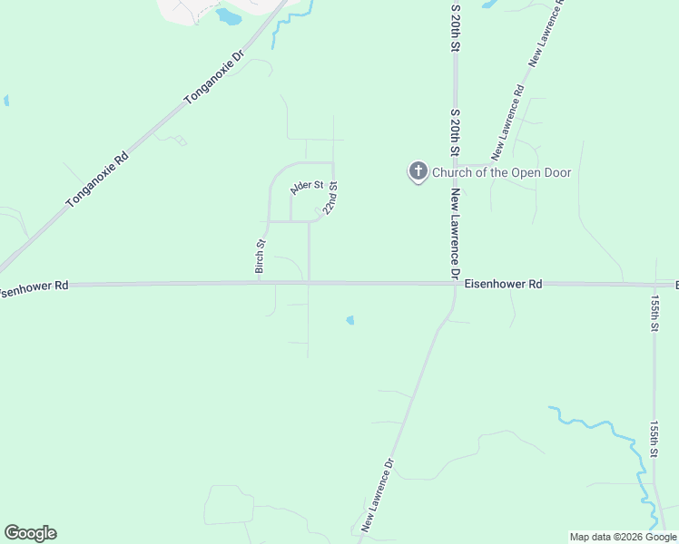 map of restaurants, bars, coffee shops, grocery stores, and more near 16150 Eisenhower Road in Leavenworth