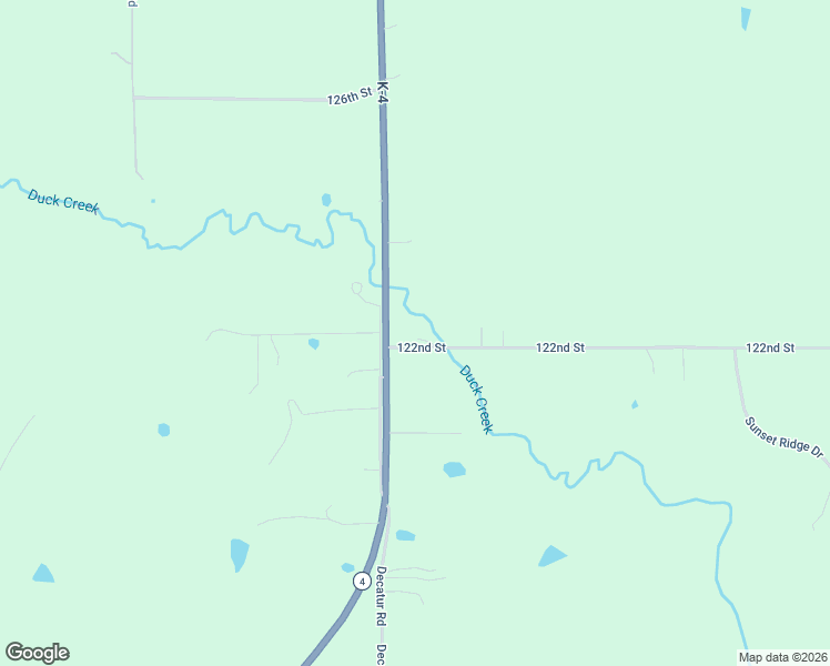 map of restaurants, bars, coffee shops, grocery stores, and more near 6080 122nd Street in Ozawkie