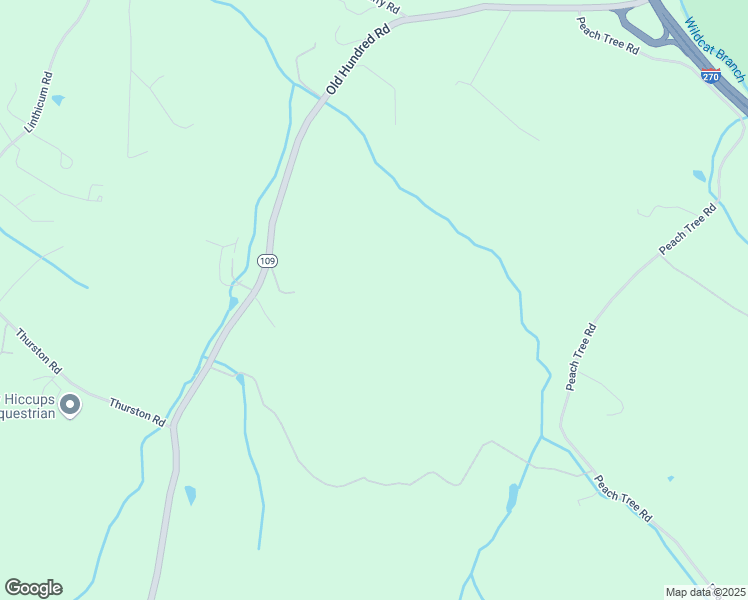 map of restaurants, bars, coffee shops, grocery stores, and more near 25141 Old Hundred Road in Dickerson