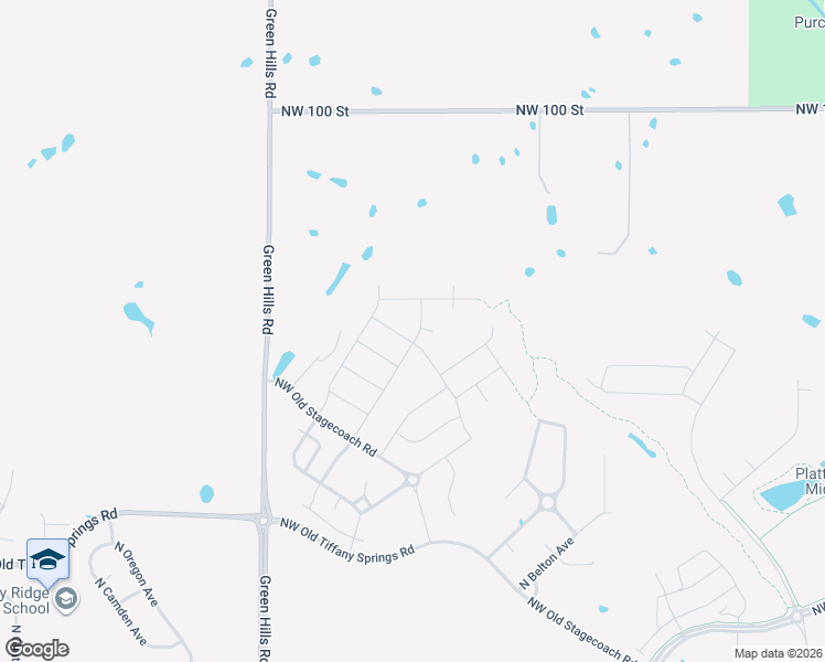 map of restaurants, bars, coffee shops, grocery stores, and more near 9637 North Adrian Avenue in Kansas City