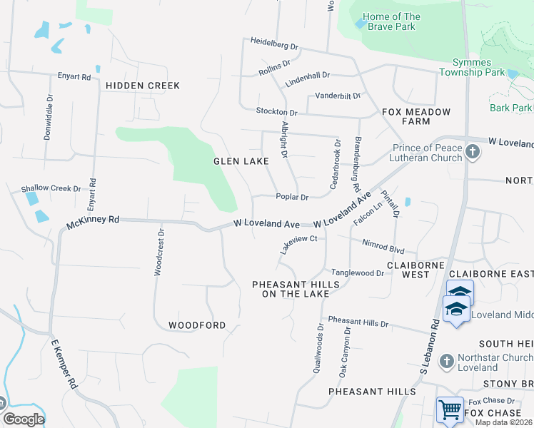map of restaurants, bars, coffee shops, grocery stores, and more near 1916 West Loveland Avenue in Loveland