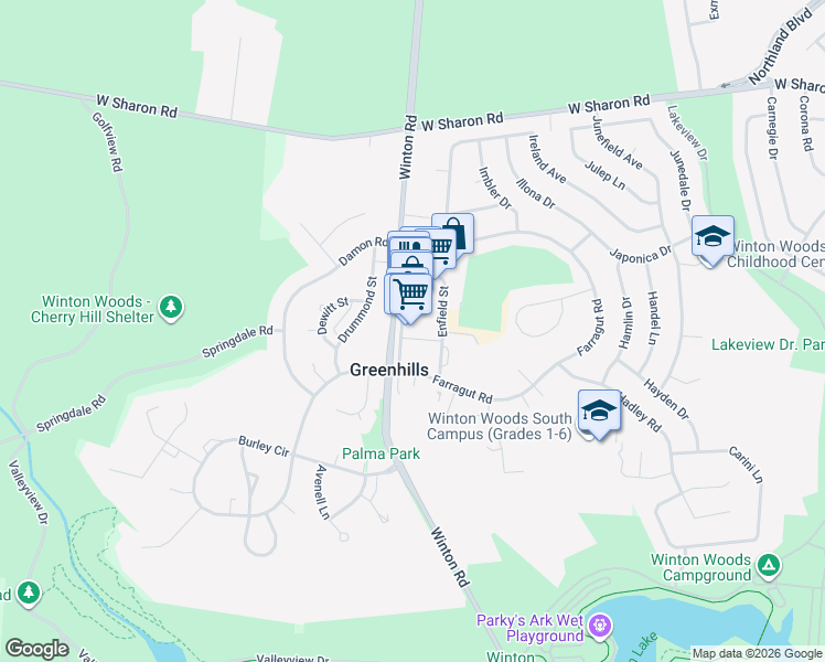 map of restaurants, bars, coffee shops, grocery stores, and more near 7 Endicott Street in Cincinnati