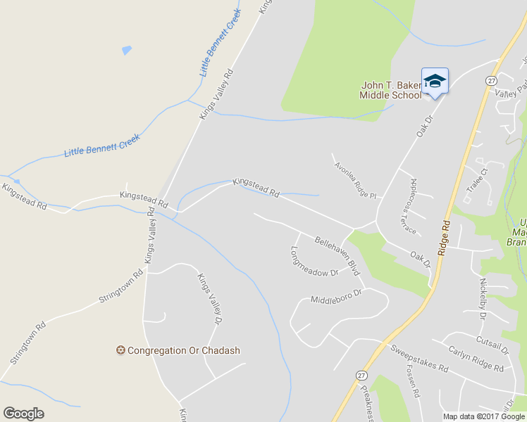 map of restaurants, bars, coffee shops, grocery stores, and more near 10949 Bellehaven Blvd in Damascus