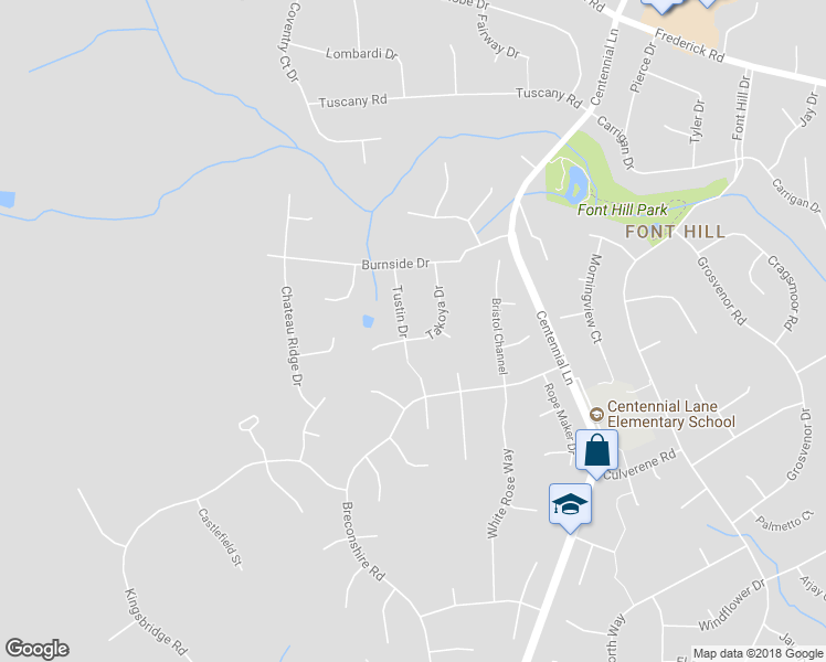 map of restaurants, bars, coffee shops, grocery stores, and more near 3721 Tustin Dr in Ellicott City