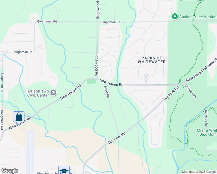 map of restaurants, bars, coffee shops, grocery stores, and more near 10372 Short Road in Harrison