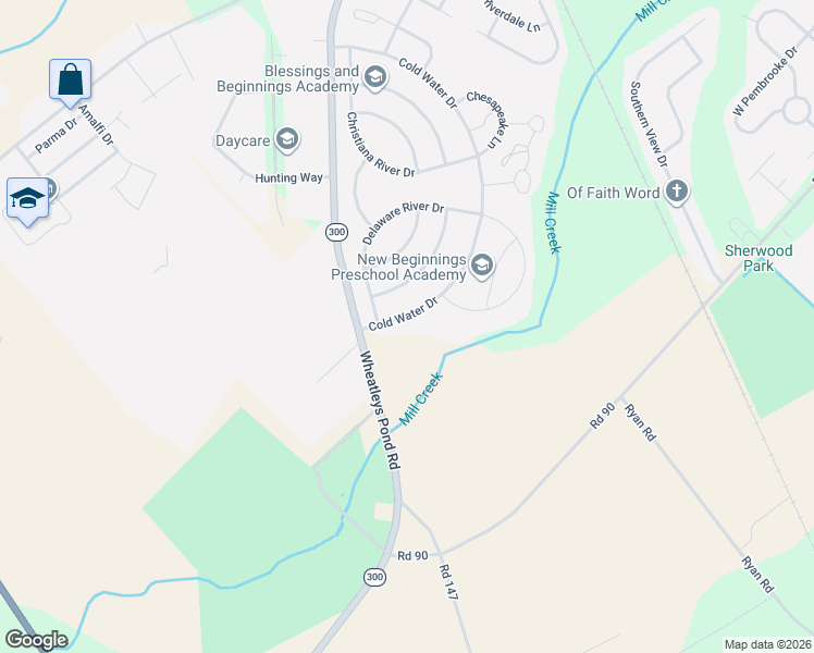 map of restaurants, bars, coffee shops, grocery stores, and more near 823 Cold Water Drive in Clayton