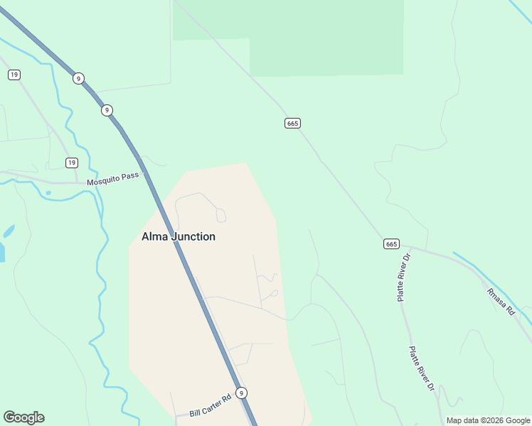 map of restaurants, bars, coffee shops, grocery stores, and more near 99 Dead Toad Road in Fairplay