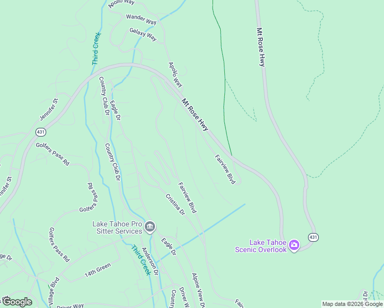 map of restaurants, bars, coffee shops, grocery stores, and more near 735 Burgundy Lane in Incline Village