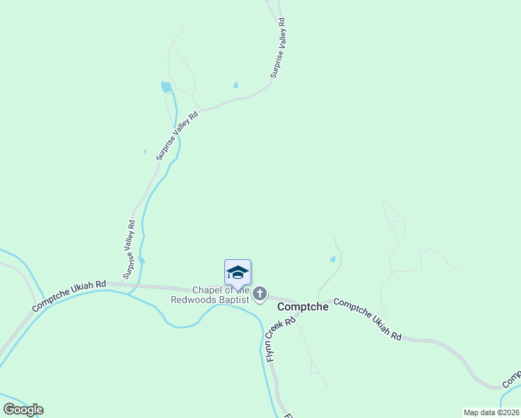 map of restaurants, bars, coffee shops, grocery stores, and more near 31150 Comptche Ukiah Road in Comptche