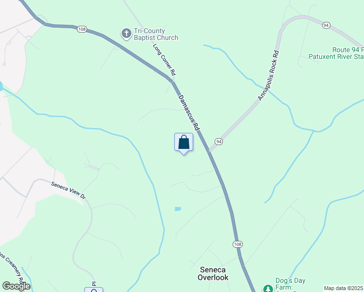 map of restaurants, bars, coffee shops, grocery stores, and more near 7500 Damascus Road in Gaithersburg