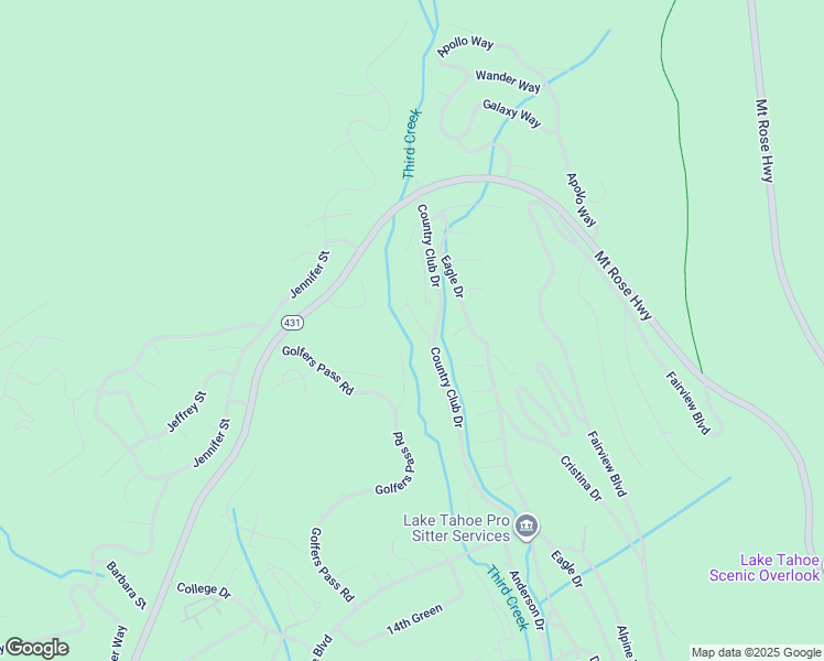 map of restaurants, bars, coffee shops, grocery stores, and more near 951 Divot Court in Incline Village