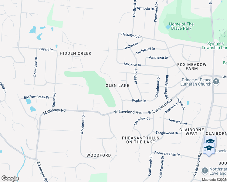 map of restaurants, bars, coffee shops, grocery stores, and more near 167 Glen Lake Rd in Loveland