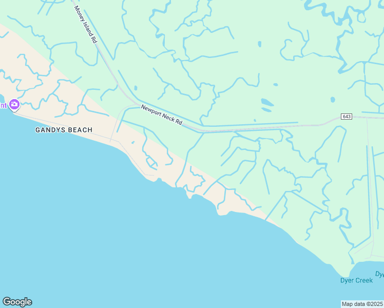 map of restaurants, bars, coffee shops, grocery stores, and more near 855-939 Newport Neck Rd in Newport