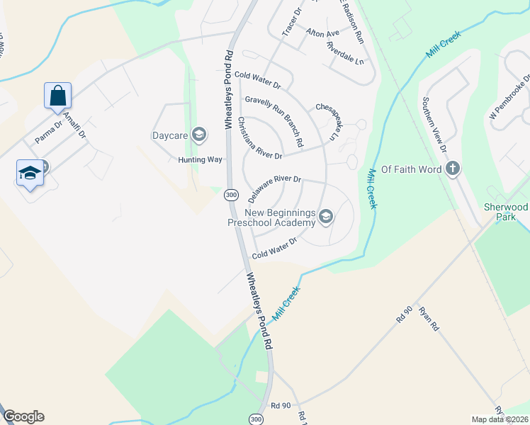 map of restaurants, bars, coffee shops, grocery stores, and more near 14 Stoney Creek Lane in Clayton