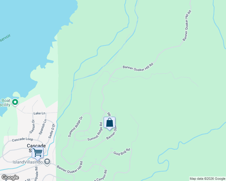 map of restaurants, bars, coffee shops, grocery stores, and more near 17311 Banner Quaker Hill Road in Nevada City