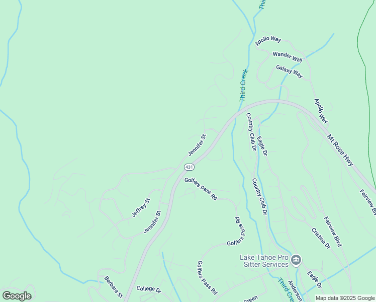 map of restaurants, bars, coffee shops, grocery stores, and more near 908 Jennifer Street in Incline Village