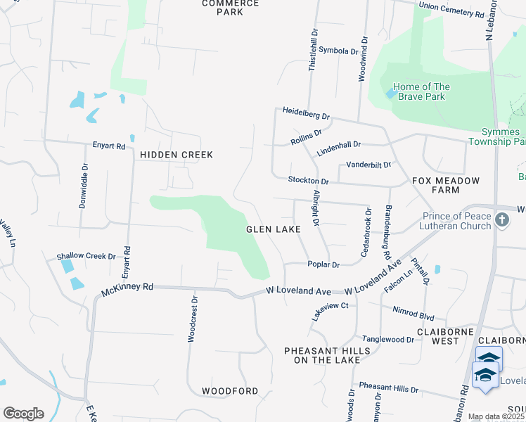 map of restaurants, bars, coffee shops, grocery stores, and more near 208 Glen Lake Road in Loveland