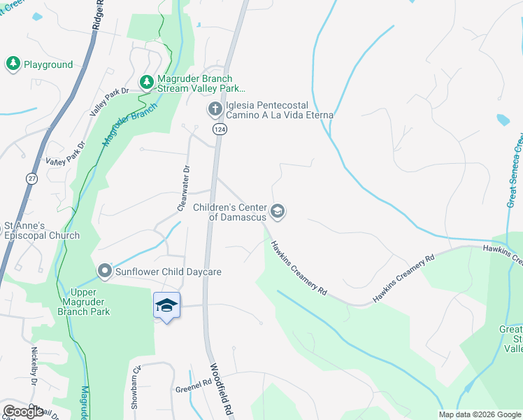 map of restaurants, bars, coffee shops, grocery stores, and more near 9763 Hawkins Creamery Road in Laytonsville