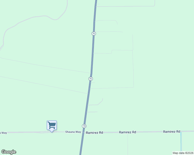 map of restaurants, bars, coffee shops, grocery stores, and more near 10807 California 70 in Marysville