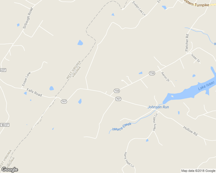 map of restaurants, bars, coffee shops, grocery stores, and more near 1736 Hollow Road in Gore