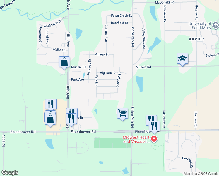 map of restaurants, bars, coffee shops, grocery stores, and more near 743 Glenview Street in Leavenworth