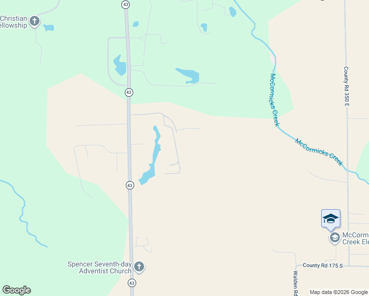 map of restaurants, bars, coffee shops, grocery stores, and more near 827 Owen Camp Drive in Spencer