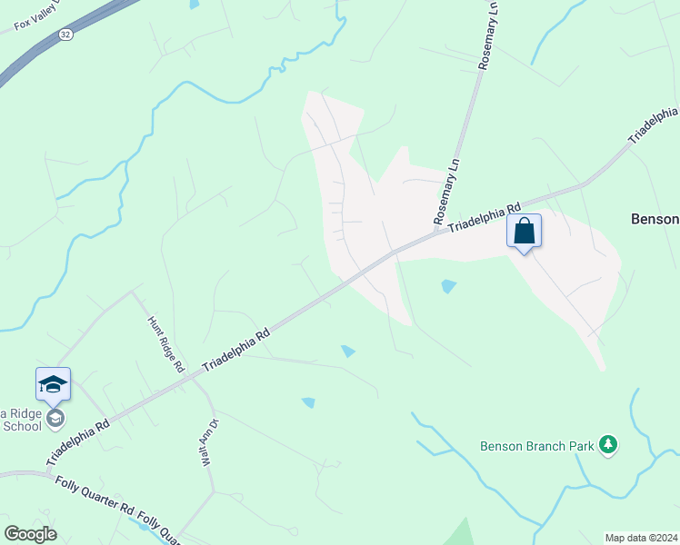 map of restaurants, bars, coffee shops, grocery stores, and more near 13034 Triadelphia Road in Ellicott City