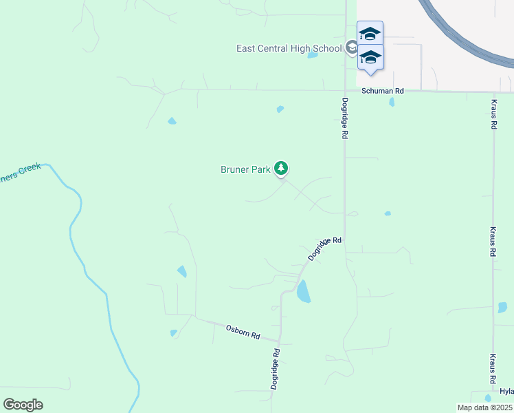 map of restaurants, bars, coffee shops, grocery stores, and more near 25592 Hearthstone Drive in Brookville