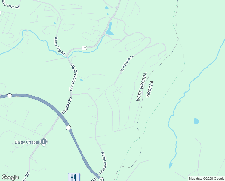 map of restaurants, bars, coffee shops, grocery stores, and more near 285 Mill Stone Run in Harpers Ferry