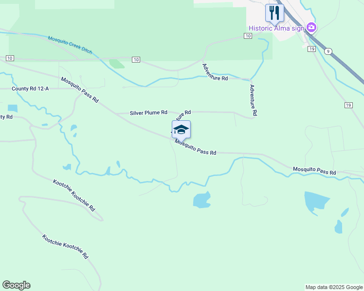 map of restaurants, bars, coffee shops, grocery stores, and more near in Alma