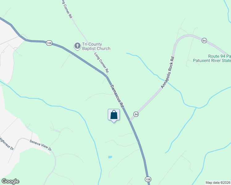 map of restaurants, bars, coffee shops, grocery stores, and more near 7701 Damascus Road in Gaithersburg