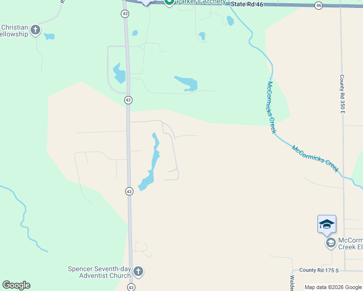 map of restaurants, bars, coffee shops, grocery stores, and more near 651 Owen Camp Drive in Spencer