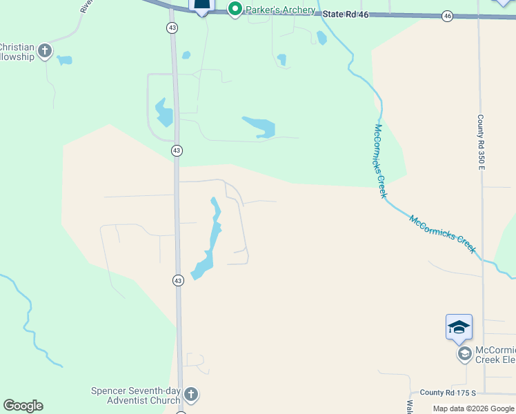 map of restaurants, bars, coffee shops, grocery stores, and more near 651 Owen Camp Drive in Spencer
