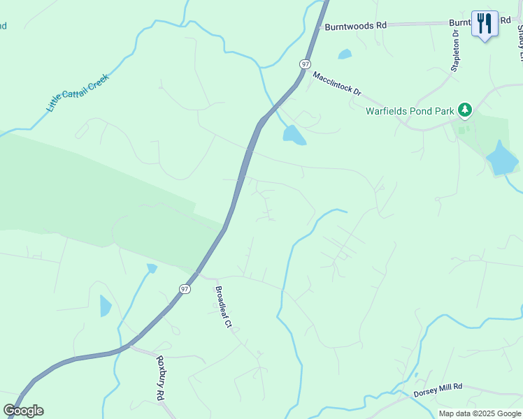 map of restaurants, bars, coffee shops, grocery stores, and more near 15528 Cattail Oaks in Glenwood