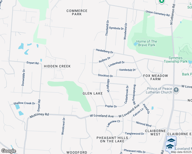 map of restaurants, bars, coffee shops, grocery stores, and more near 1943 Stockton Drive in Loveland