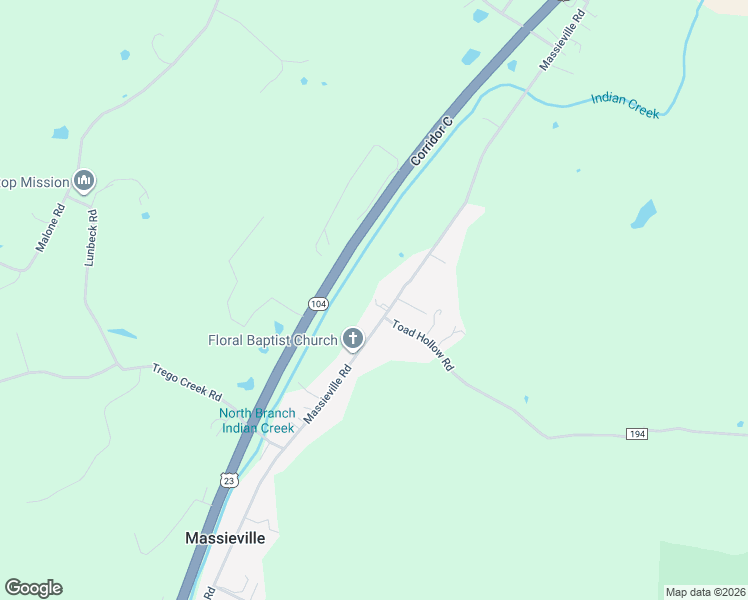 map of restaurants, bars, coffee shops, grocery stores, and more near 2501 Massieville Road in Chillicothe