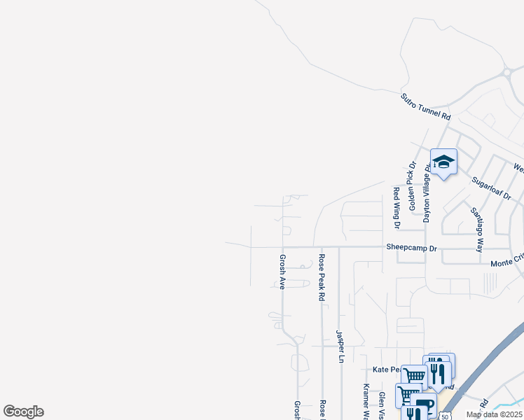 map of restaurants, bars, coffee shops, grocery stores, and more near 313 Grosh Avenue in Dayton