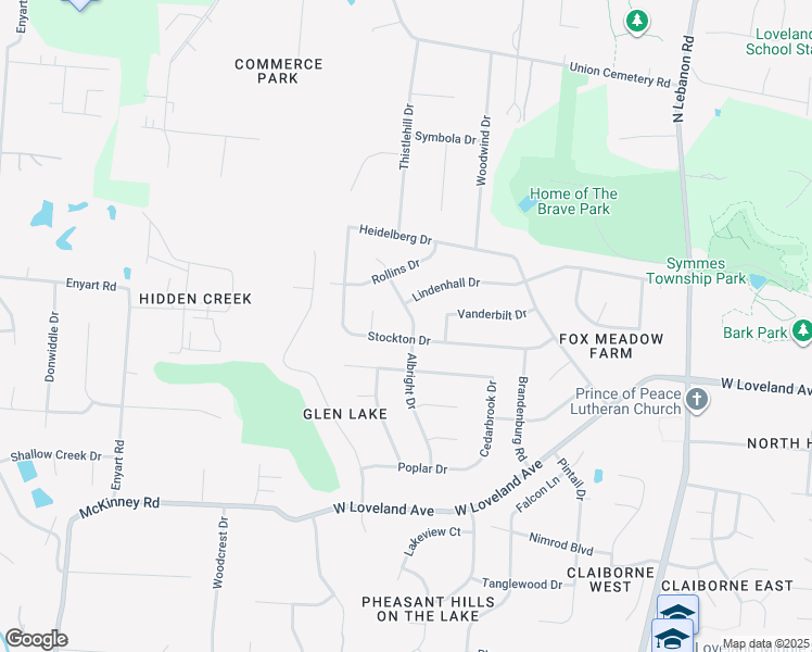 map of restaurants, bars, coffee shops, grocery stores, and more near 1906 Stockton Drive in Loveland