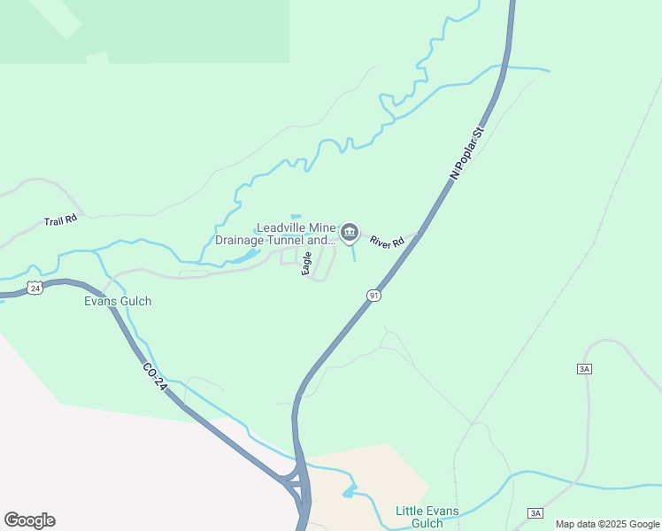 map of restaurants, bars, coffee shops, grocery stores, and more near Arkansas in Leadville