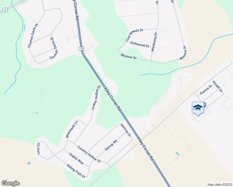 map of restaurants, bars, coffee shops, grocery stores, and more near 1828 Alley Corner Road in Clayton