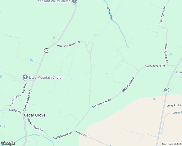 map of restaurants, bars, coffee shops, grocery stores, and more near State Route 730 in Frederick County