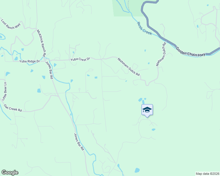 map of restaurants, bars, coffee shops, grocery stores, and more near 10357 Tasha Road in Nevada City