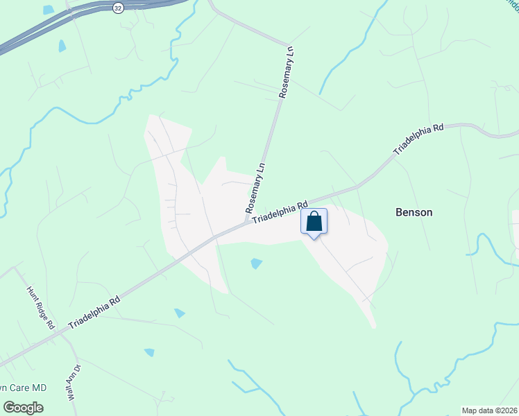 map of restaurants, bars, coffee shops, grocery stores, and more near 12890 Triadelphia Road in Ellicott City