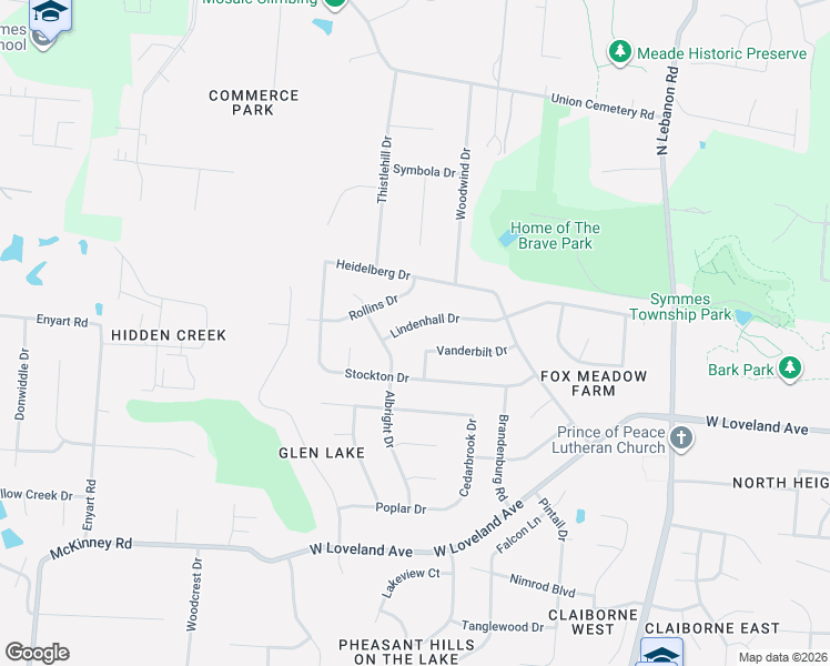 map of restaurants, bars, coffee shops, grocery stores, and more near 1879 Lindenhall Dr in Loveland