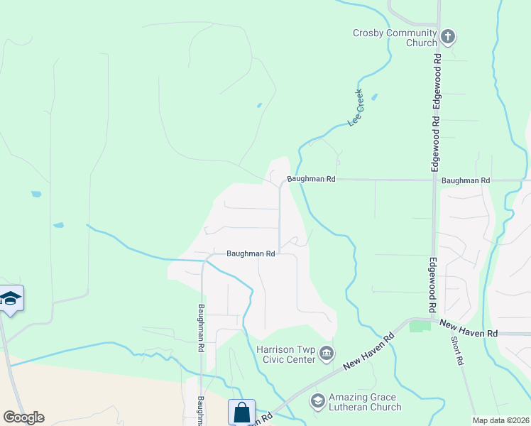 map of restaurants, bars, coffee shops, grocery stores, and more near 9886 Baughman Road in Harrison