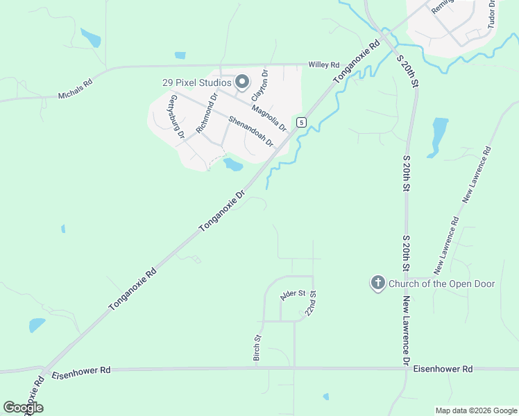 map of restaurants, bars, coffee shops, grocery stores, and more near 27625 Tonganoxie Road in Leavenworth